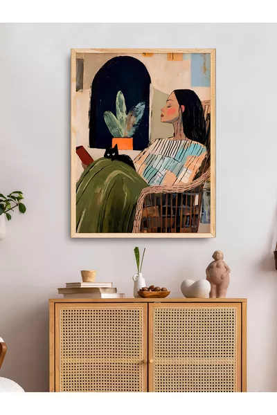 Tek Bohem Salon Kantoor Decoratie Schilderij Ttk