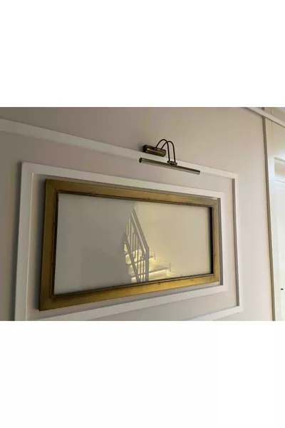 cm Eskitme Kasa Sarı Işık Pilli Değildir Elektrikli Banyo Ayna Tablo Aydnlatma Flüt Kuğu Led Aplik