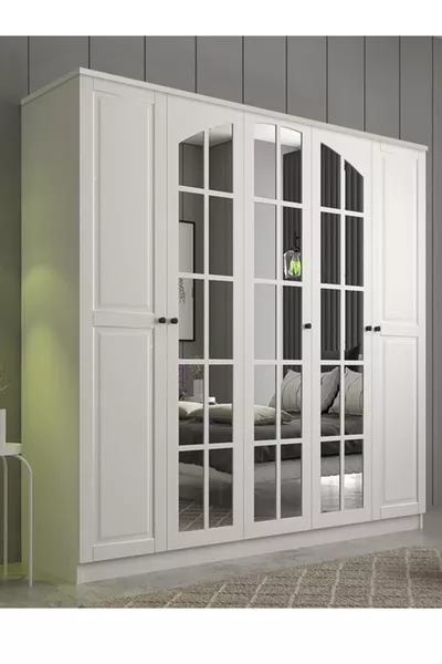 Beyza Country 5-Door Wardrobe