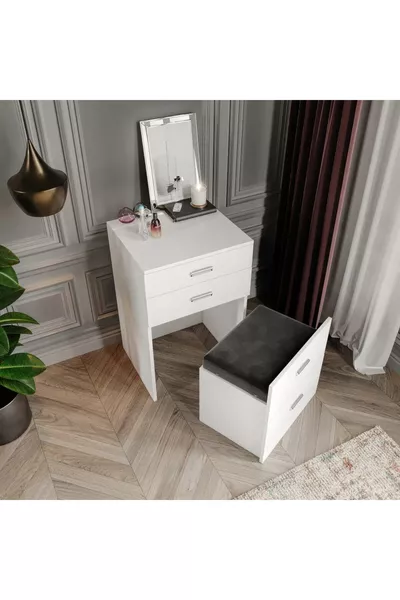 Merlin Furniture Princess Multi-Purpose 3-Drawer Chest with Padded Vanity Table