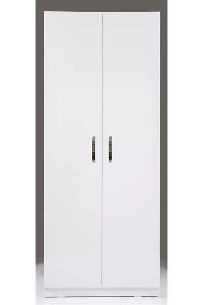 Плюс  Стелла 2-дверный шкаф - глянцевый белый