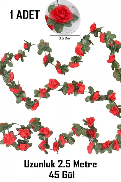 Fleur de vigne rose rouge artificielle