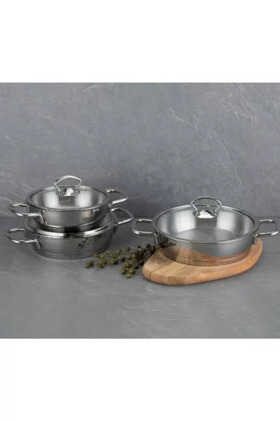 ENSEMBLE DE 6 PIÈCES DE POÊLES SILVER CELİK