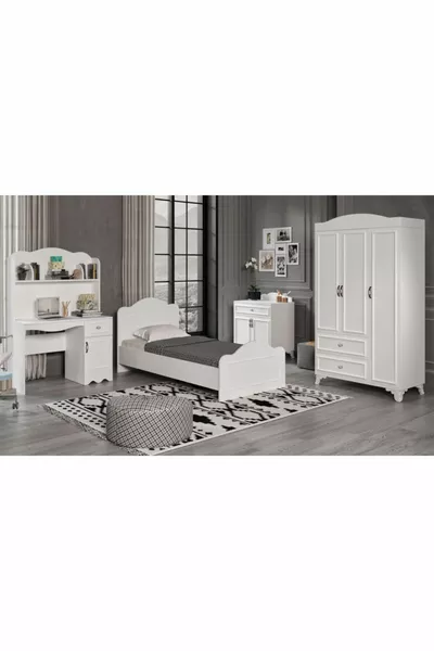 % MDF Alessa Children's Room White cm