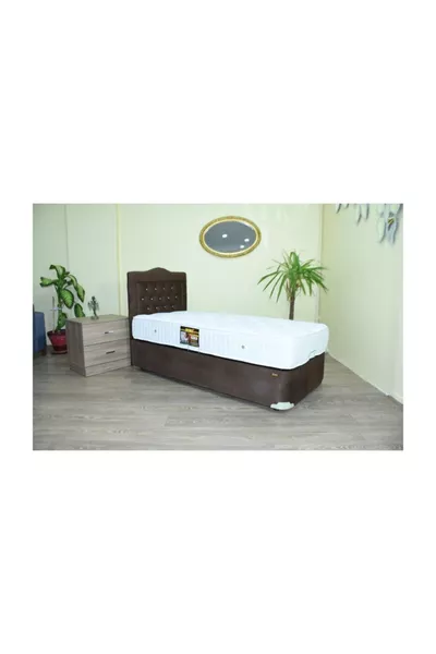 Bed Base Headboard Mattress Feather Coffee Metal Bed Base Full Medium Mattress * Handmade