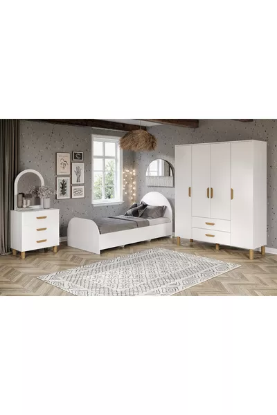 Set Per Cameretta Bohemien Bimbi Completamente in MDF