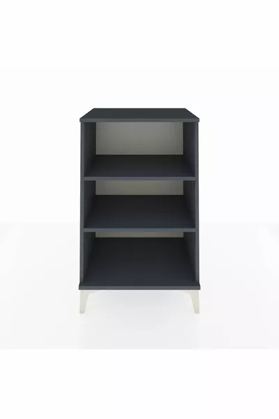 خزانة جانبية هيبريون ذات رفين، أنثراسيت-أنثراسيت