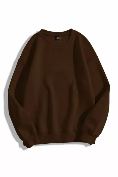 سويت شيرت هودي أساسي بياقة دائرية للجنسين