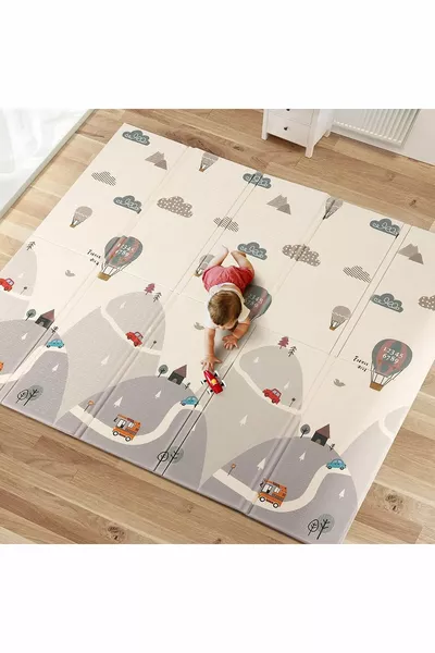 حصيرة لعب قابلة للطي من فورست سيتي  × × 1 سم