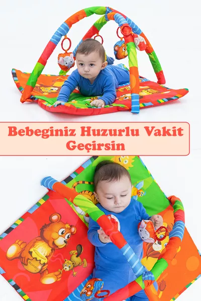 حصيرة لعب للأطفال قابلة للطي، ألعاب للأطفال قبل المدرسة وحصيرة لعب محمولة