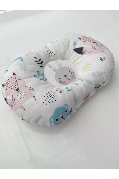 وسادة رأس مسطحة على شكل أرنب القمر للرضع حديثي الولادة