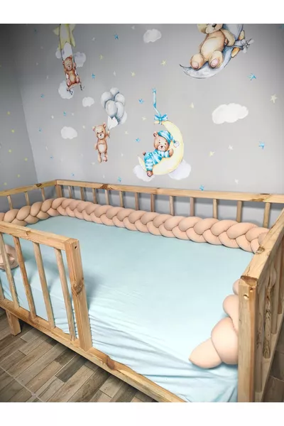 Protection de lit / Berceau à tresses triple Cm