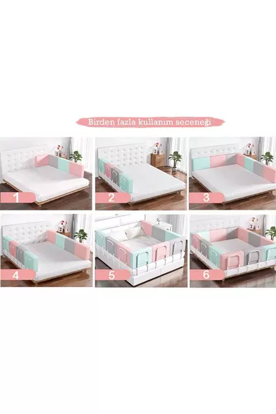 Cm Serenity Xl Barrière de Lit Nouvelle Génération Rose