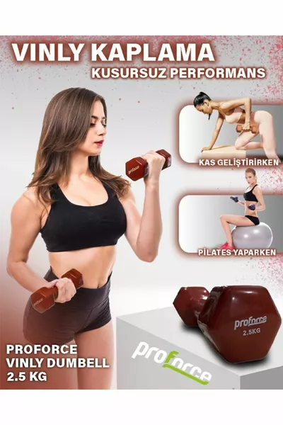 Non-VDB Vinyl Coated Cast Steel Weighted Dumbbell, Single Piece, 2.5 Kg