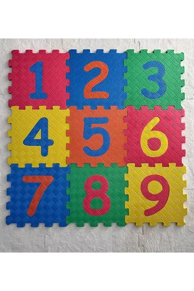 Tapis de jeu en EVA avec chiffres, 9 pièces, grande taille, puzzle