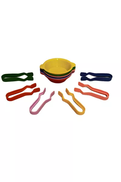 مجموعة النقل (أوعية مونتيسوري وملاقط) (من 2 إلى 6 سنوات) تعليم خاص للأطفال