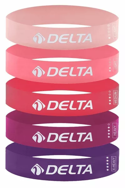 Latex 5 Farklı Direnç Aerobik Pilates Direnç Egzersiz Bandı Squat Lastiği (Uç Kısmı Kapalı)