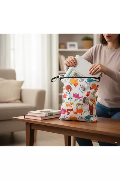 Зоокум водоустойчива чанта за дрехи – мокри и сухи, чисти и мръсни дрехи, бебешка чанта