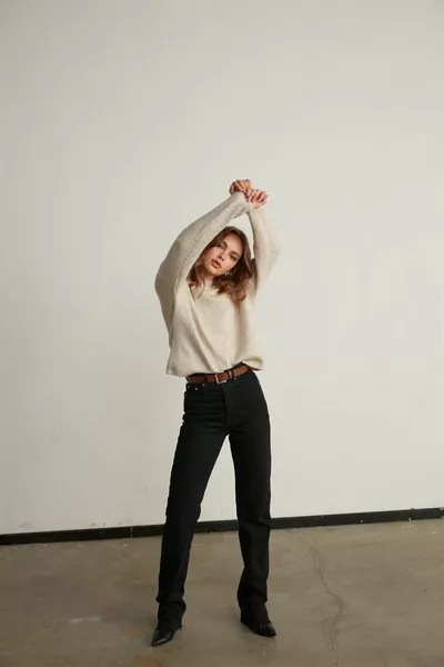 Desert Straight Fit Jeans Zwart