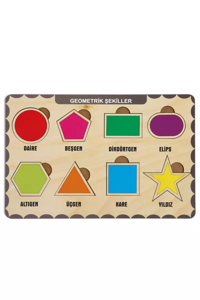 Your Model Maker 4-Piece Wooden Connect and Learn Puzzle Set 3 - 