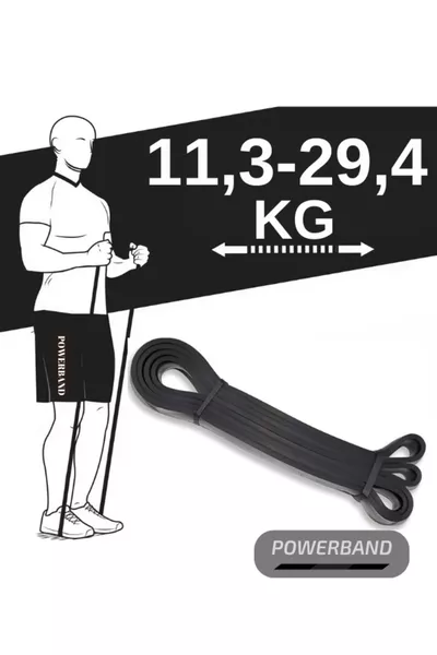 Orta Sert Direnç Lastiği Direnç Bandı Ve Egzersiz Bandı Siyah Medium Orta Direnç Lastiği Siyah 