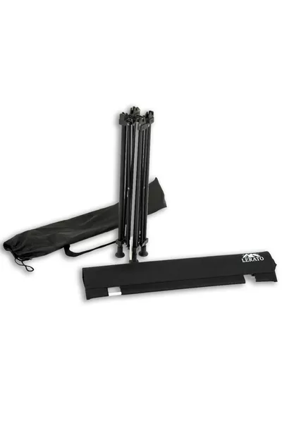 Zusammenklappbarer Stoff-Camping- und Picknicktisch XL Modell, X X Cm Schwarz