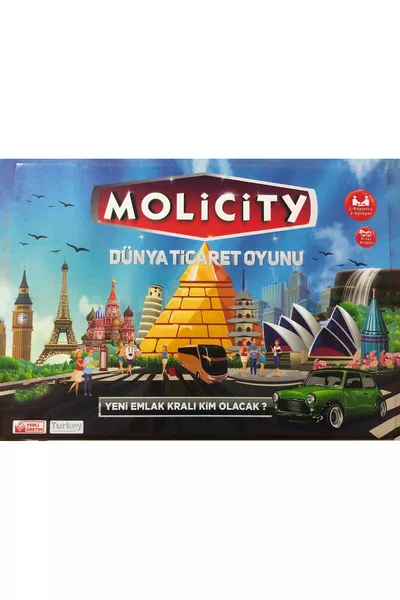 Gioco di Commercio Immobiliare Molipoly Molicity Monopoly Monopoli Metropoli Mega City Gioco per Famiglie Nuovo Modello