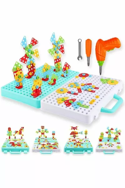 Educational 3D Creative Drill Repair Set Toy - Assemble and Disassemble