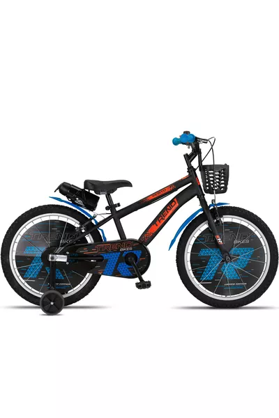 Vento Jant 6-9 Jaar Jongensfiets Zwart-oranje Blauw