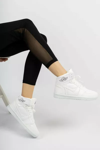 Kocamanlar  Turtleneck Unisex Sneakers WHITE