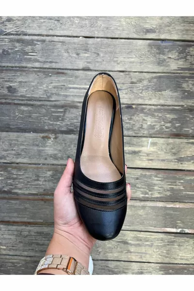 Femmes Noir Coupe Court Talons Épais Casual Casual Anatomique Classique Talons Soirée Robe Mère Chaussures