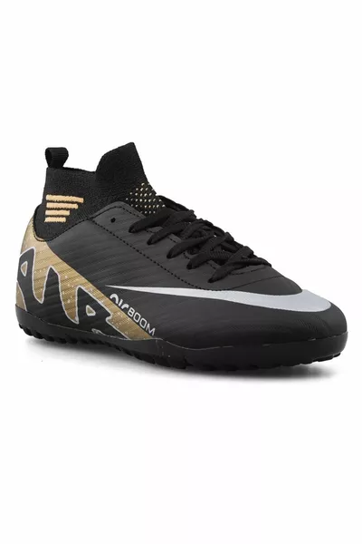 Laliga  Schwarz Gold Socken Astroturf Schuhe