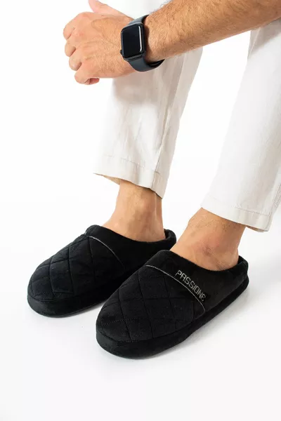 Пухкави домашни чехли за мъже жени Без шум не може да се пере с козина вътре в подметката