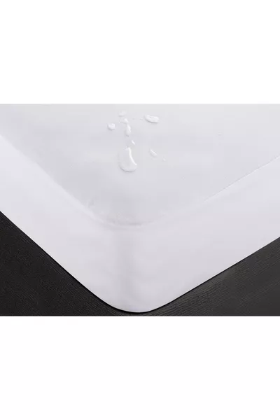 Alaise Protège-Matelas Imperméable Fitted Pour Lit Simple - Blanc