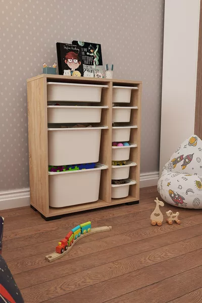 Zen Sonomo Boodschappenmand Multifunctionele Speelgoedkast Wit U