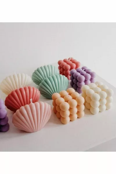 Moule en silicone double grand bubble et huître