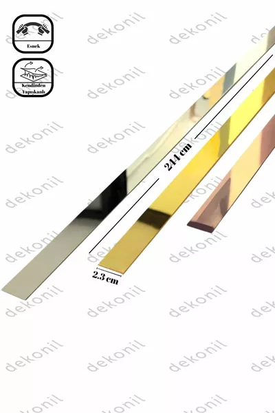 Self-Adhesive Strip Plexiglass Mirror 2.3cm*cm (1 Piece)