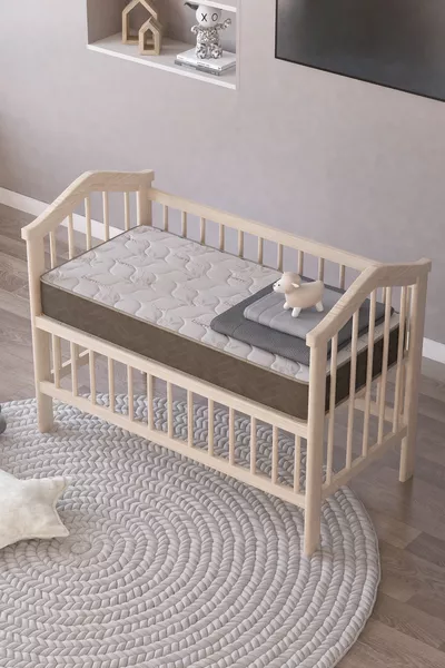 Baby Crib, Basic Lux Bamboo Spring Baby Crib  cm