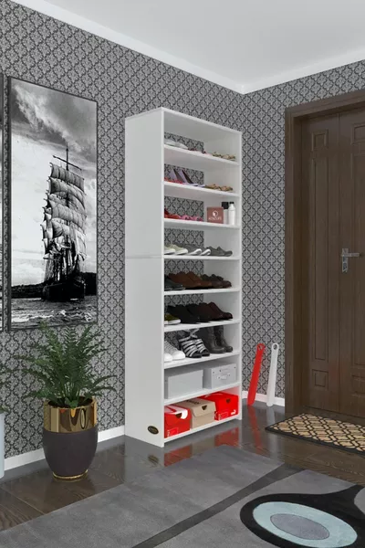 Shoe Cabinet Goya Byz ** Backless Shoe Office Cabinet Two Compartments