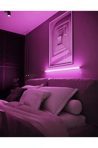 RGB LED осветителна система за стая  см стенен модел, пълен RGB, многофункционална, пълноцветна LED RBG лампа