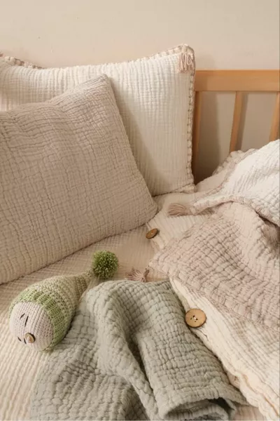 Muslin/ Park Bed Baby Duvet Cover Set