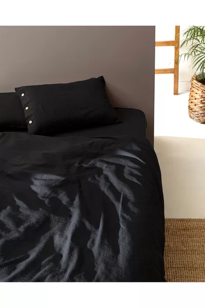 Linda Tweepersoons Wassen Wafel Beddengoed Set