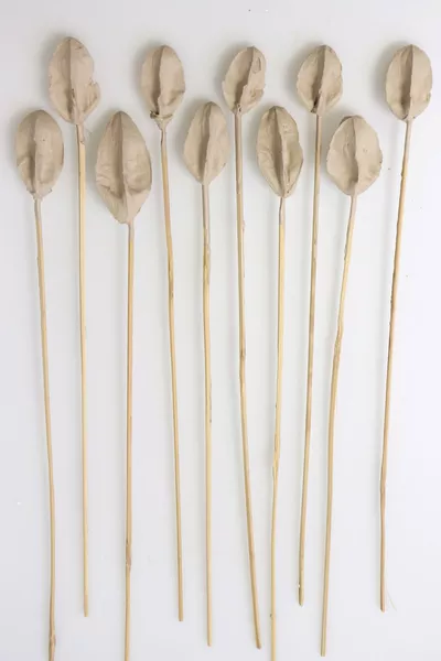 Букет из  тропических лилий на стебле  см, цвет песочный