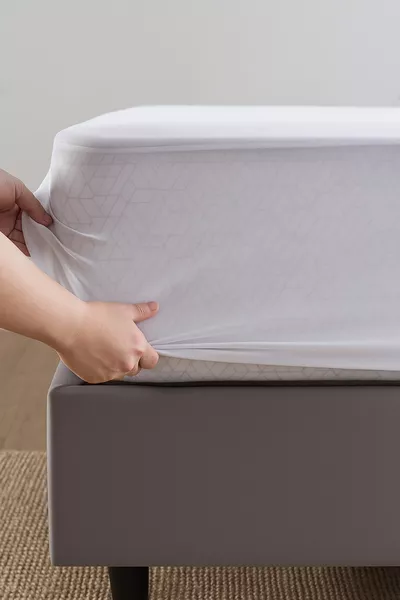 Molton Hoeslaken Microvezel Fitted Volledige Rand Waterdichte Matrasbeschermer Wit