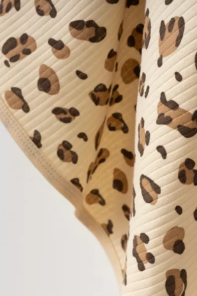 LEOPARDPRINT Natur Baumwolle  cm Einlagige Babydecke