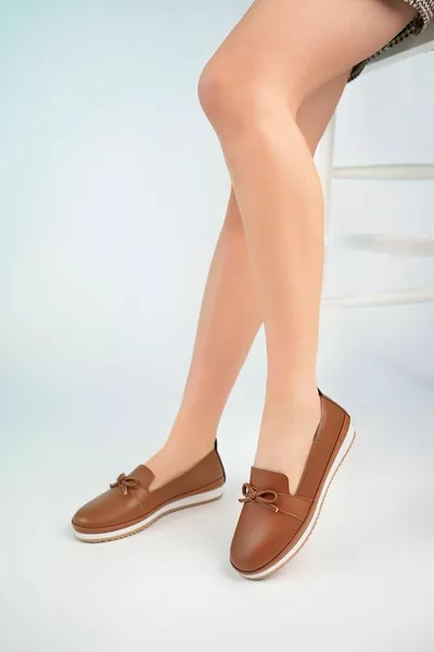 Padded Sole Tan Skin Women Shoes