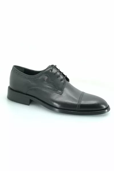 Aronay Lace-Up Jurdan Leather Scarpe Classiche Da Uomo BLACK-SKIN