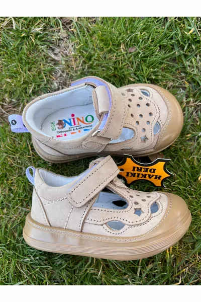 نينو جلد طبيعي العظام وحيد الخطوة الأولى أحذية صبي رضيع