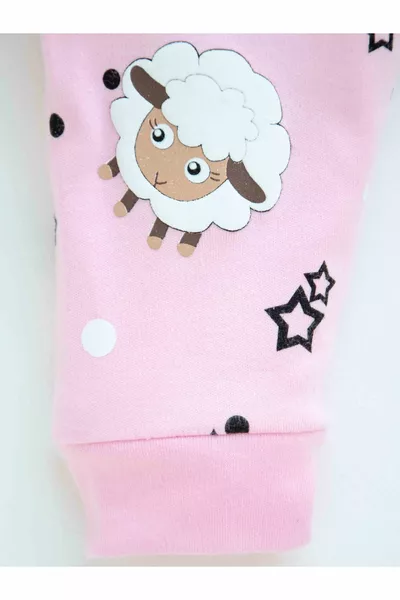 Ozbaby Kuzulu Kabartma Baskılı Bebek Takımları  Ay