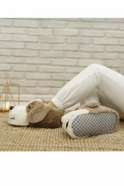 Unisex Brown Dog Pantduf Домашние сапоги